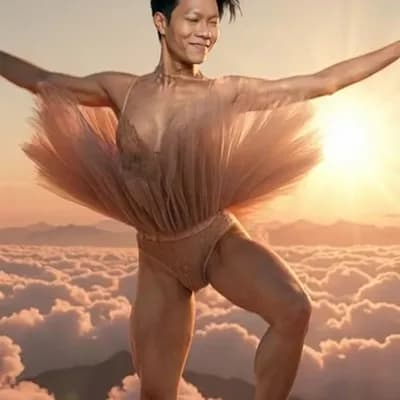 AI generated video: Joget dan menari ala dangdut koplo Indonesia 