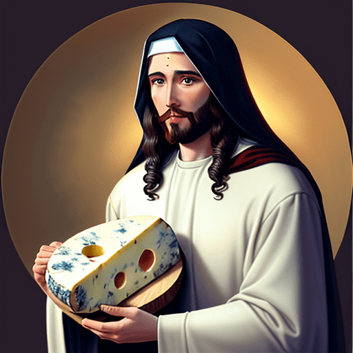 AI generated: Cheese Jesus but furry
