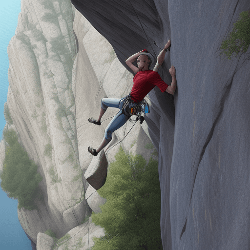 AI generated: rock climber