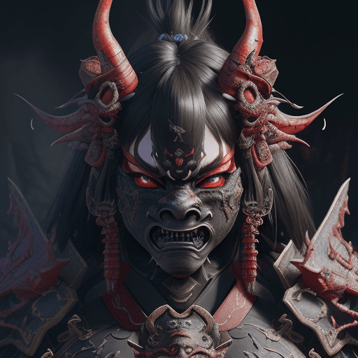 AI generated: <lora:Battle Armor Weapons:1.0> <lora:Fantasia:1.0> a nightmarish appearance of the evil ((mask)), J...