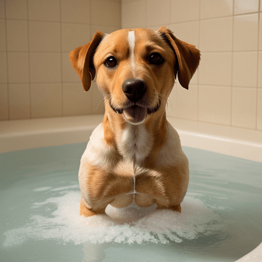 AI generated: Bathing NSFW DOGGY STYLE