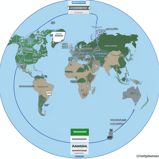AI generated: High level diagram of 3 MariaDB databases connected to each other by links that are deployed in the ...