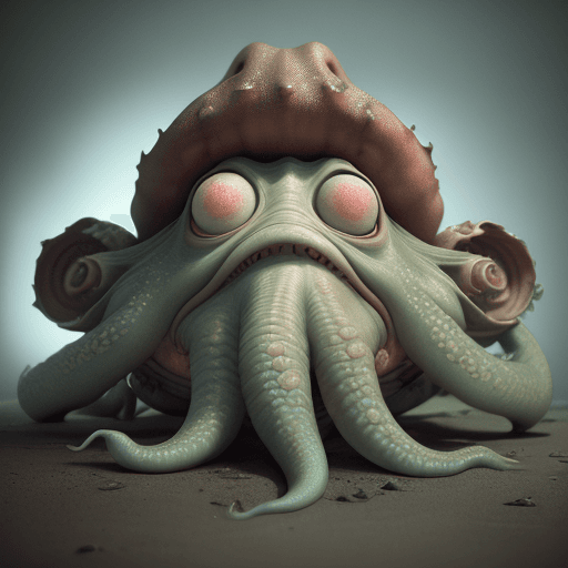 AI generated: hyperrealistic dslr film still of early cuyler squidbillies, anthropomorphous cephalopod, stunning 8...
