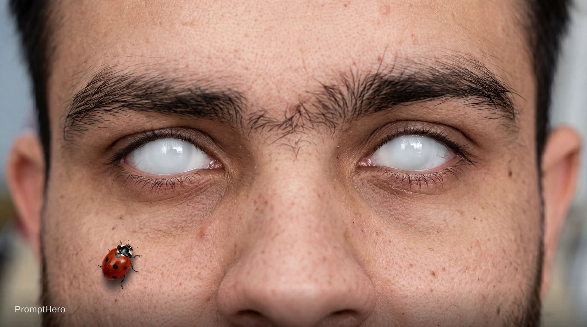 AI generated: Using this image as the base reference, create a tight close-up of the person's face focusing fully ...