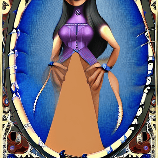 AI generated: masterpiece, best quality, a beautiful and detailed portrait of muffet, monster girl,((purple body b...