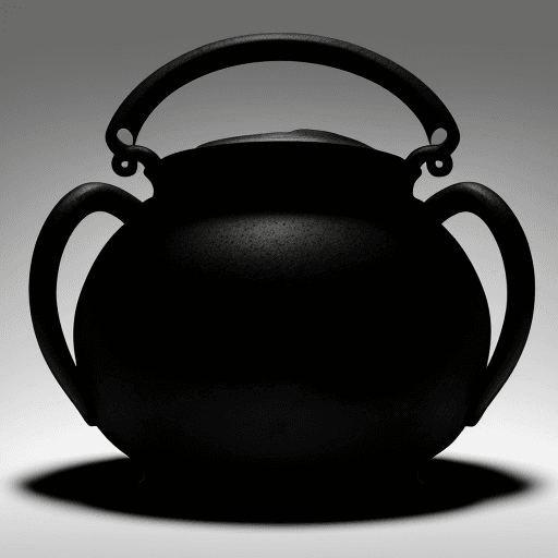AI generated: Silhouette of a cauldron
 
