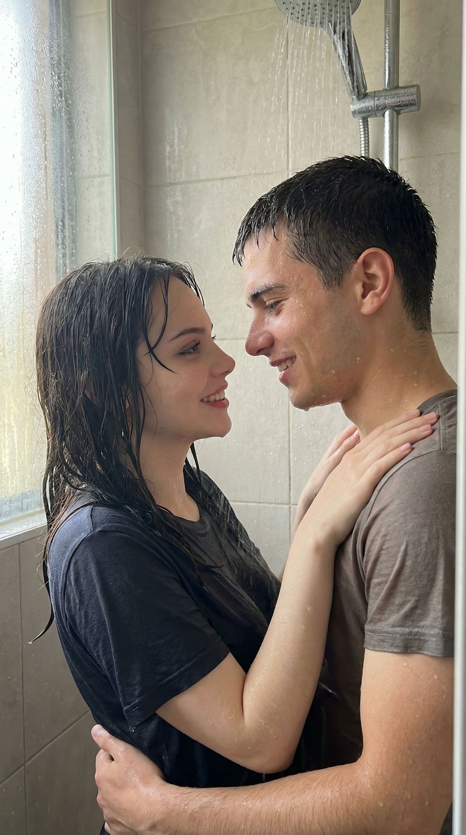 AI generated: score_9, score_8_up, score_7_up, score_6_up, score_5_up, score_4_up, realistic, 1girl,1guy, 18 years...