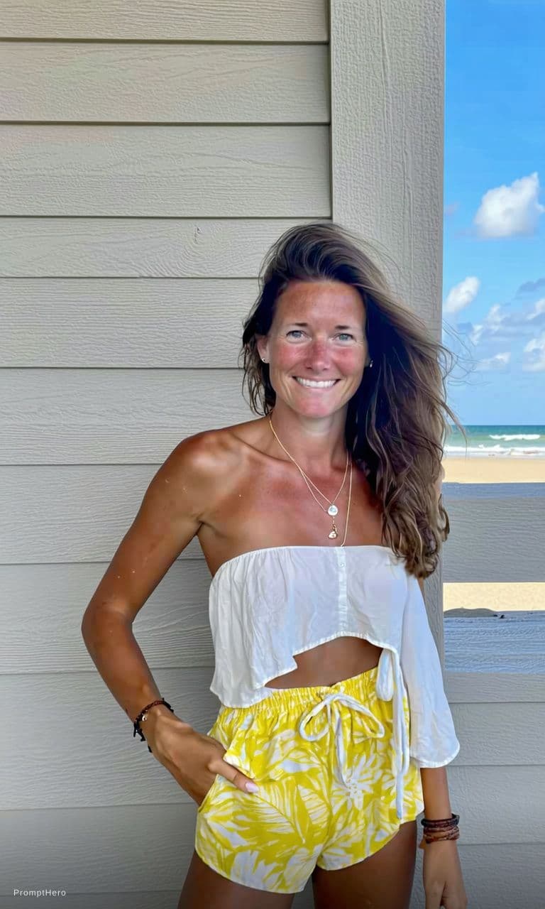 AI generated: Sem bikini fio dental 