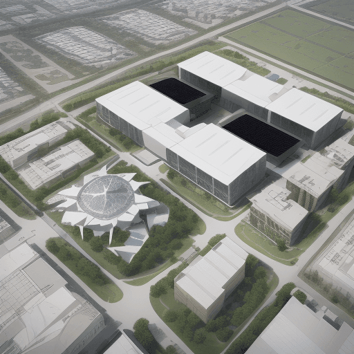 AI generated: a commercial architectural designer to create a cutting-edge design for an AI and Space Technology I...