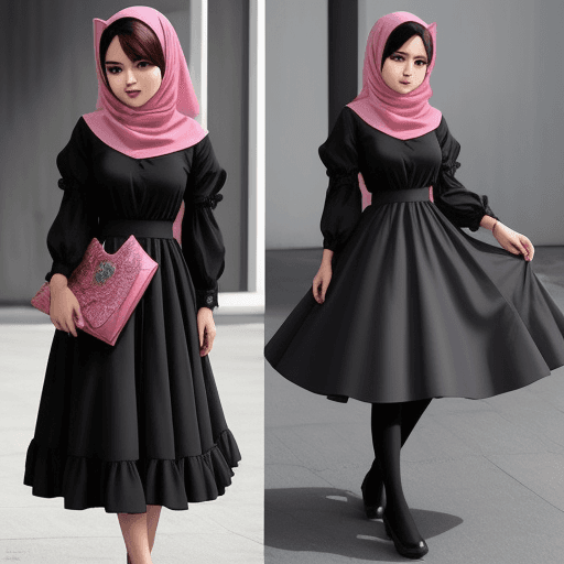 AI generated: Rose black pink pakai baju hitam, sedang bawa pedang keren