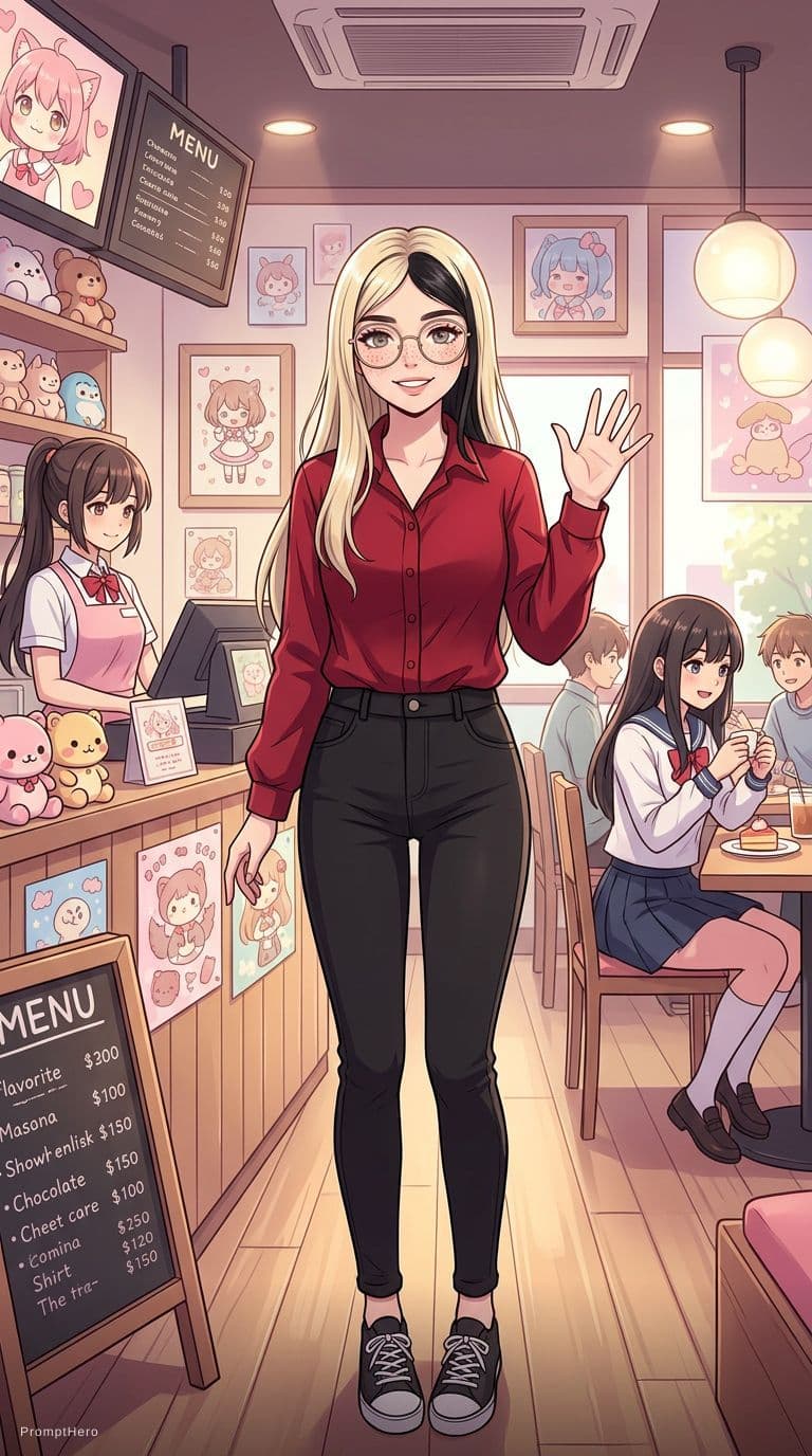 AI generated: amazing anime girl anime style beautiful 21 year old girl, cool cute cute anime girl, cute girl grea...