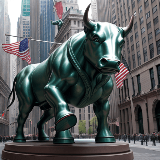 AI generated: iconic Wall Street Charging Bull sculpture, its historical significance, and the impact it has had o...