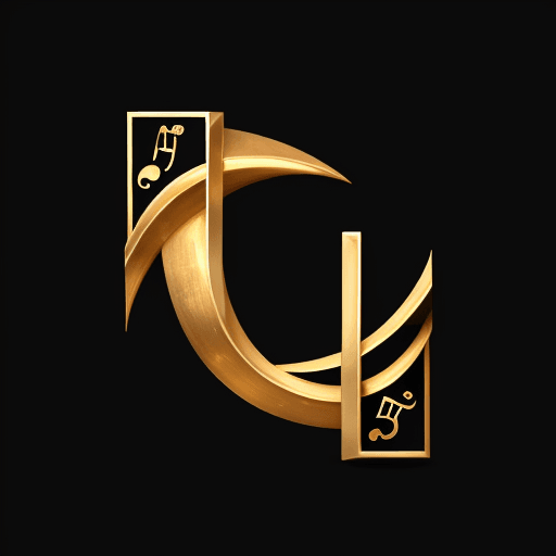 AI generated: feature the letters "J” and "A” as distinct and separate elements, alongside a subtle musical note. ...