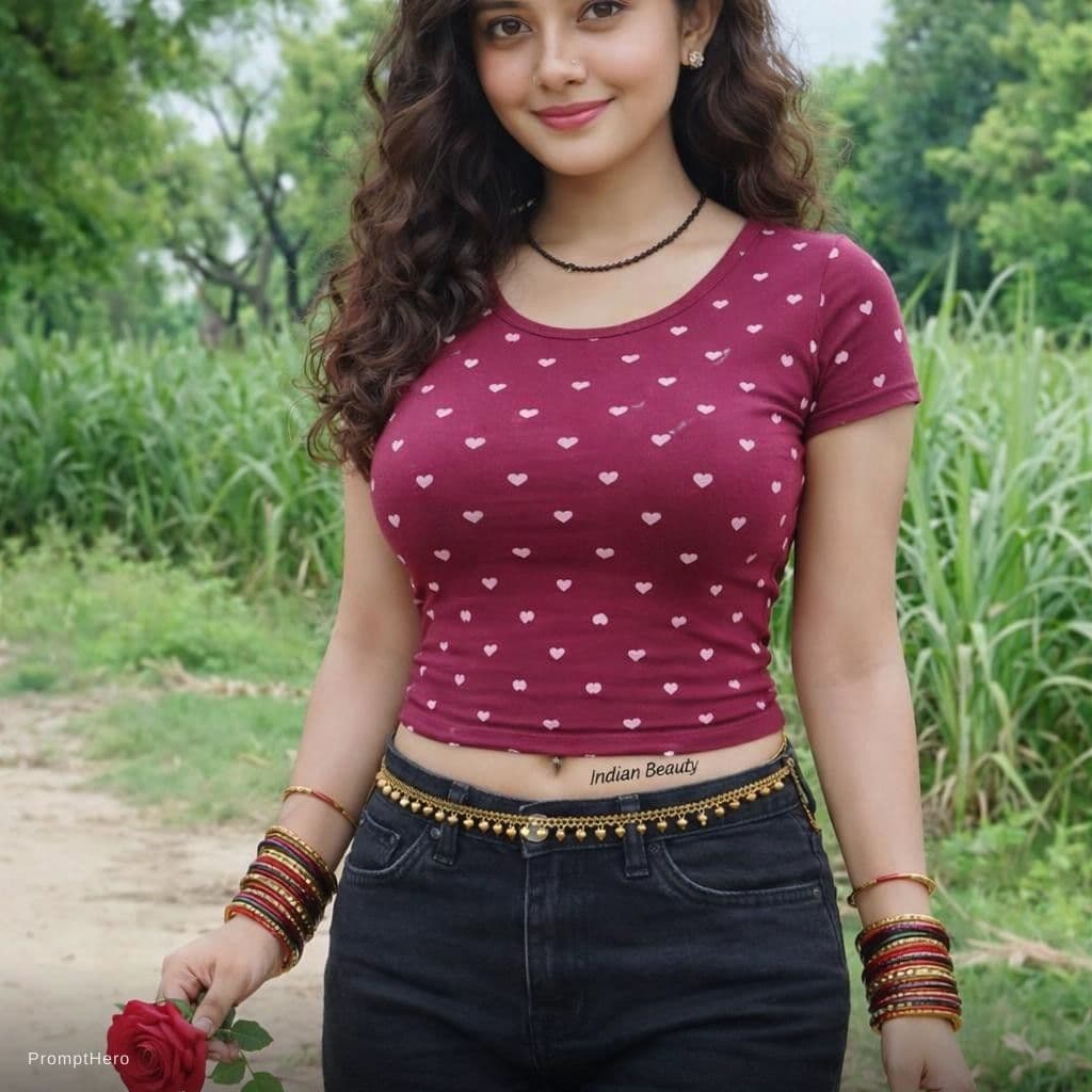 AI generated: Change face cut make more beuti feel village girl sexy 