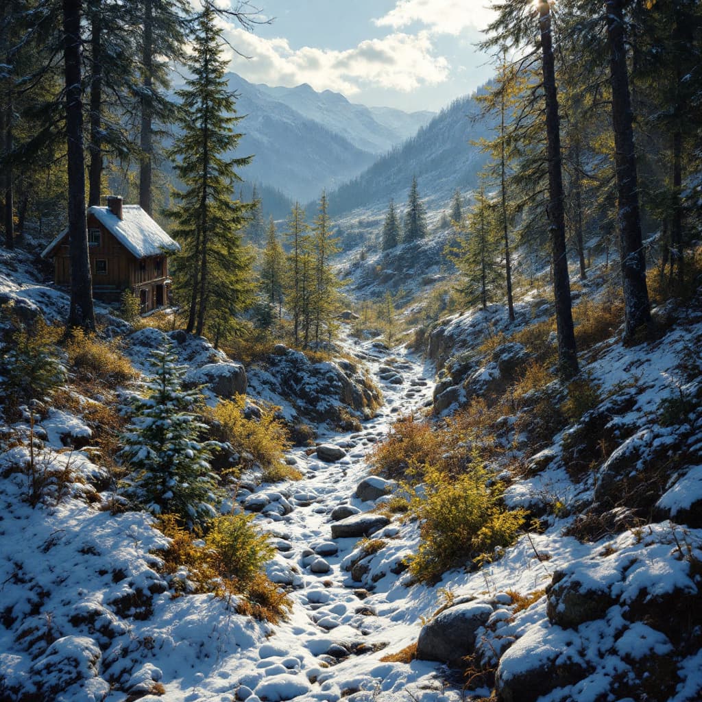 AI generated: generier mir die ebneralm, dem blicke, von dort ins johnsbachtal
 

