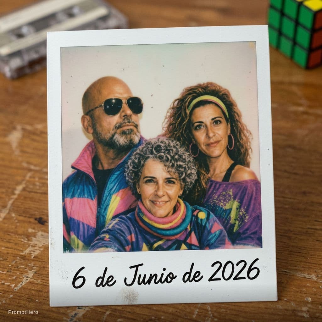AI generated: 1980s polaroid