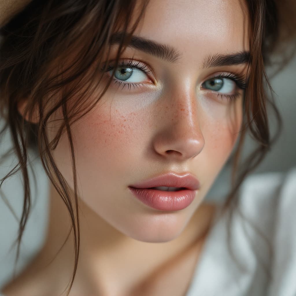 AI generated: female model facing the camera, shot on Sony A7 III, photorealistic, close-up, flawless, ultra-detai...
