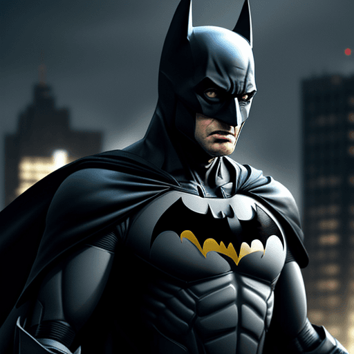 AI generated: Batman robot ,4 k ,ultra HD 