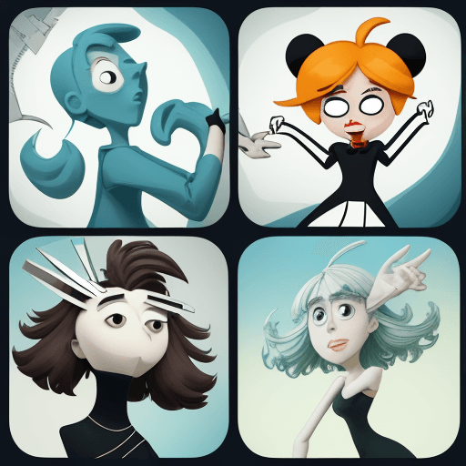 AI generated: Generate an amusing and creatively animated video featuring thinking scissors. Illustrate the animat...