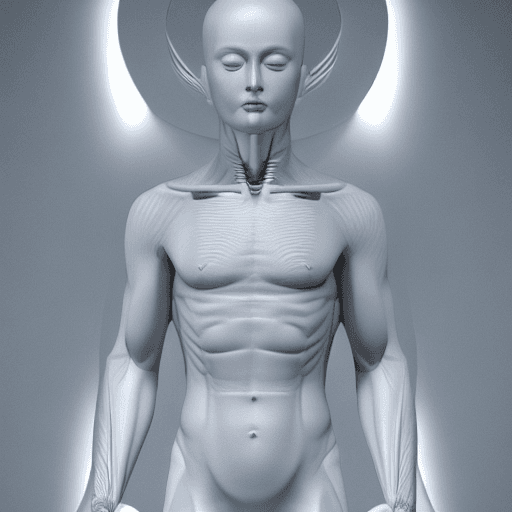AI generated: Truly Perfect Male Anatomy It is the shape of a monk in Buddhism. Beautiful and elegant pure white +...