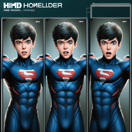 AI generated: Comic the boys homelender,4 k,ultra HD 