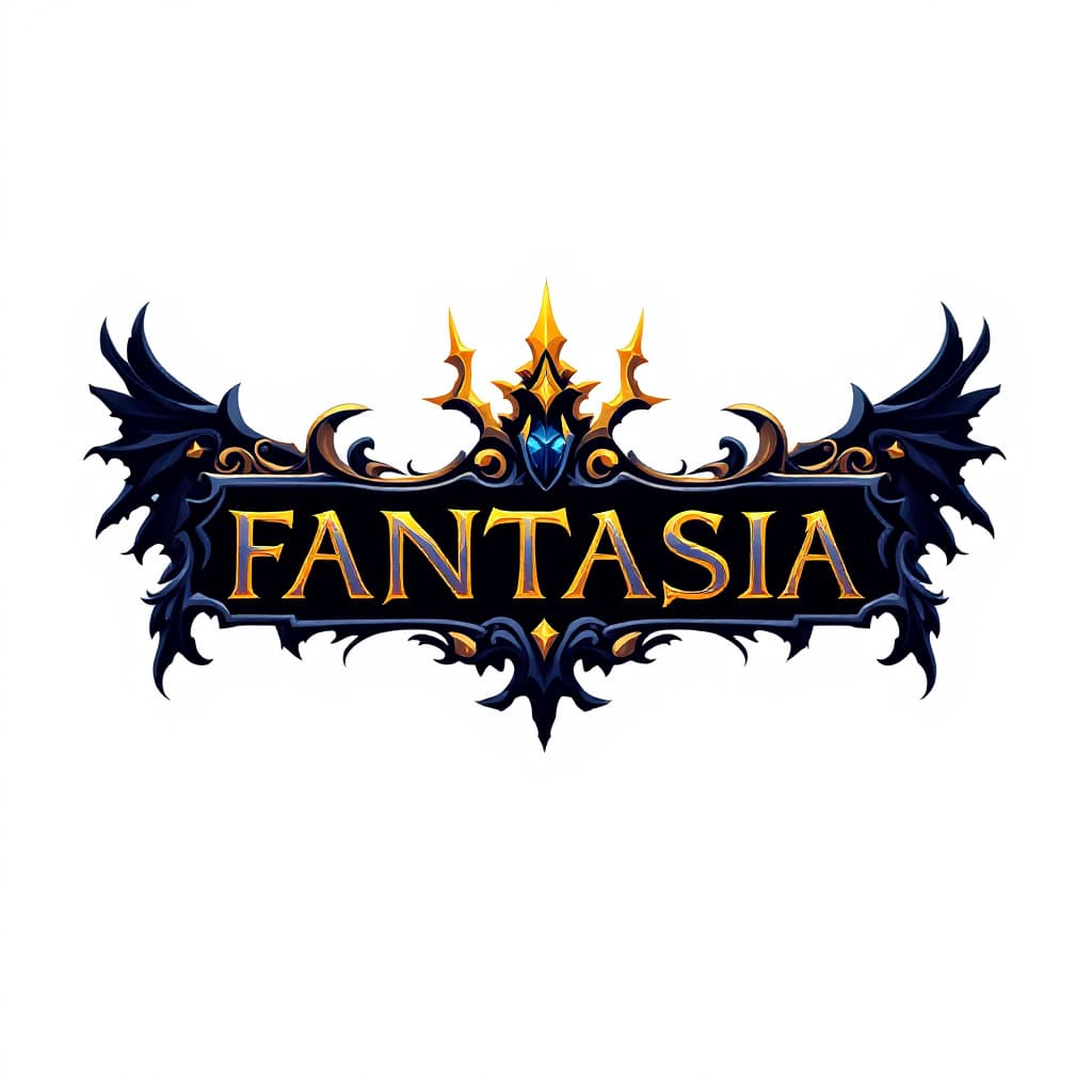 AI generated: Fantasy Logo with font "FANTASIA"