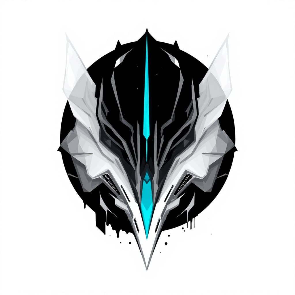 AI generated: High resolution logo with future with gray, black and blue color 
