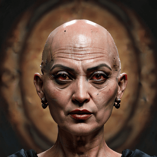 AI generated: .photo realistic extra 8K high details photo of  babbavonmamma. babbavonmamma is a  dark style freak...