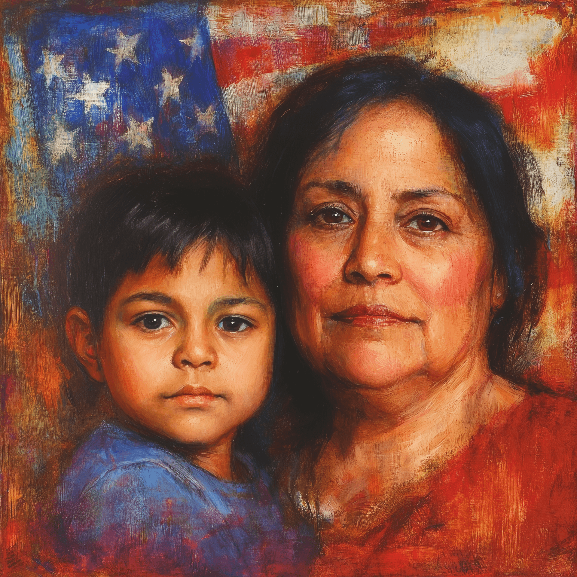 AI generated: fighting for immigrant rights --chaos 45
