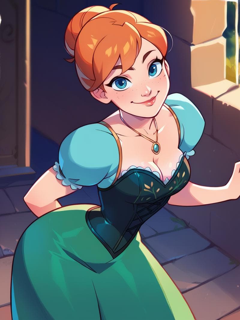 Anna (Frozen) - Disney Princess - | Illustrious XL | PONY XL | SD 1.5 | - by YeiyeiArt