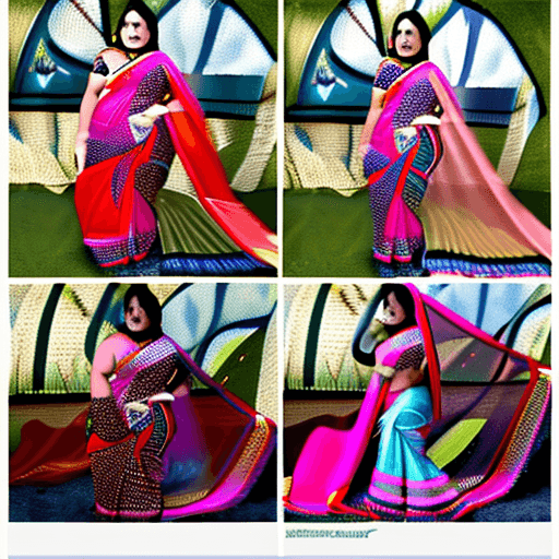 AI generated: Indian, big ass, saree, hot curvy, 