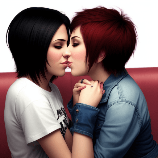 AI generated: lesbian love

