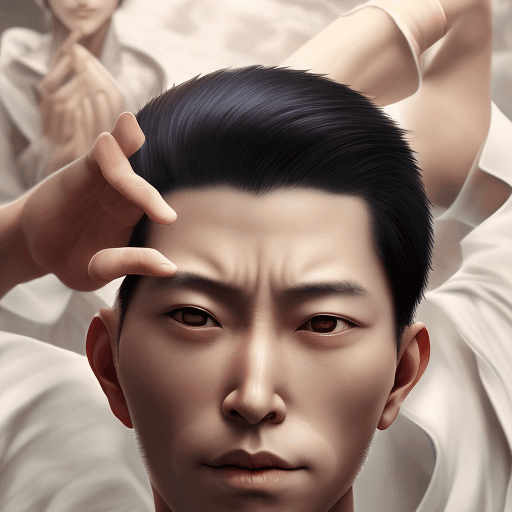 AI generated: Suguru getou, Handsome, Dark eyes, Dark hair, Ponytail, High quality, Realistic, Photo, Jujutsu kais...