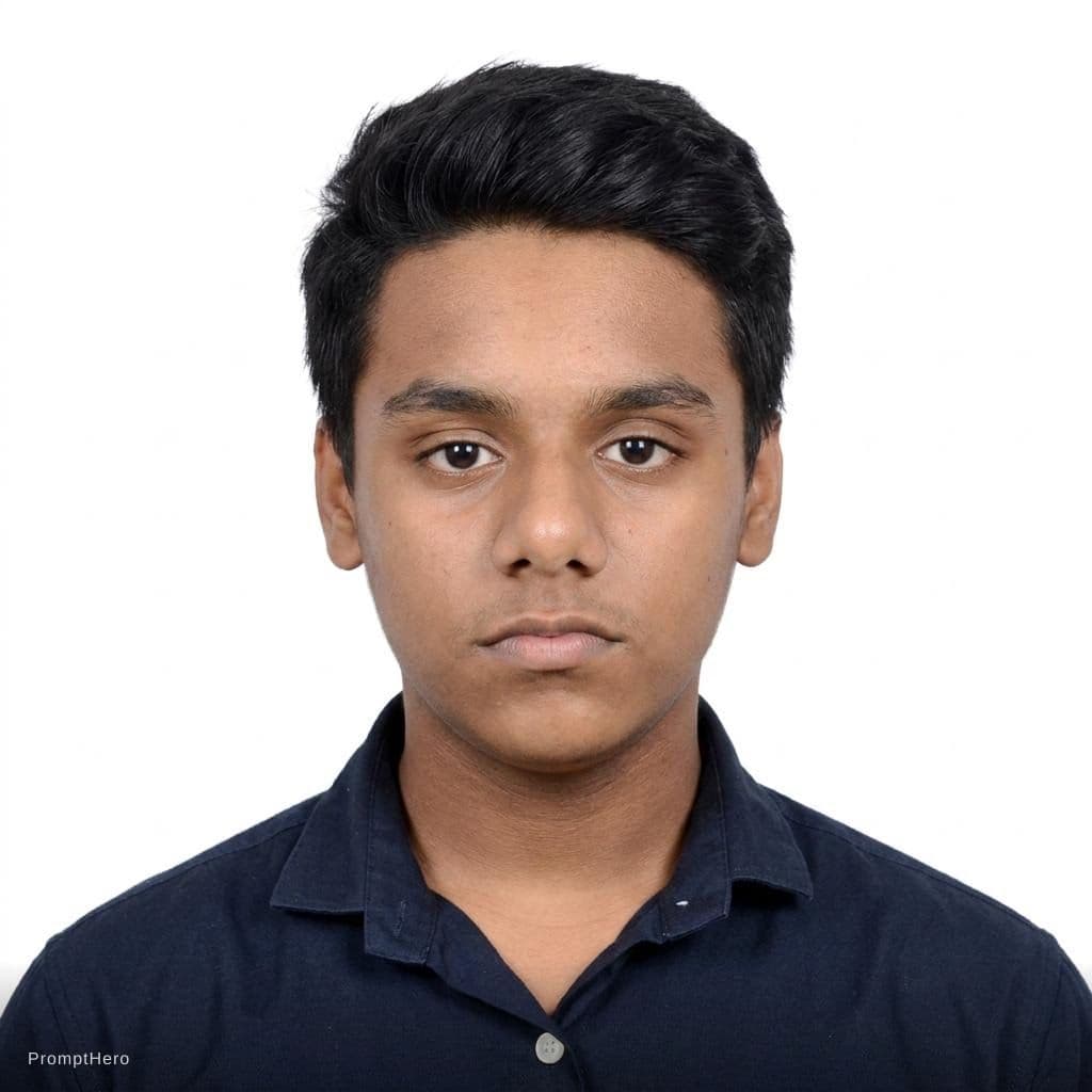 AI generated: passport photo man
