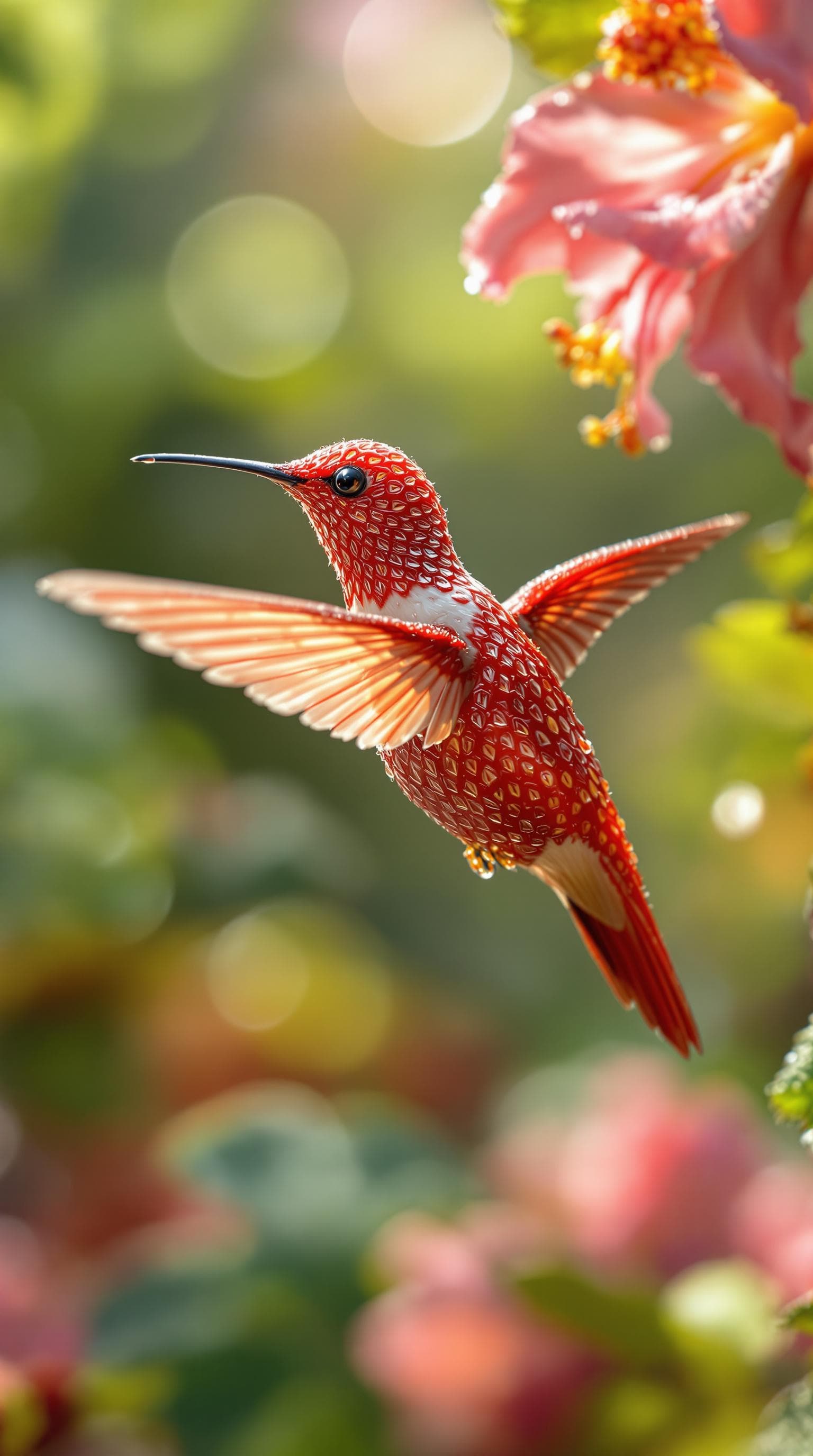 AI generated: (Masterpiece, best quality, ultra-realistic, 8K resolution:1.3), a hyper-detailed macro photograph o...