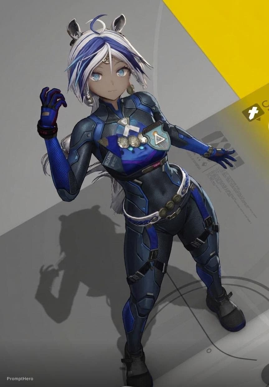 AI generated: This girl has changed her clothes to a bodysuit