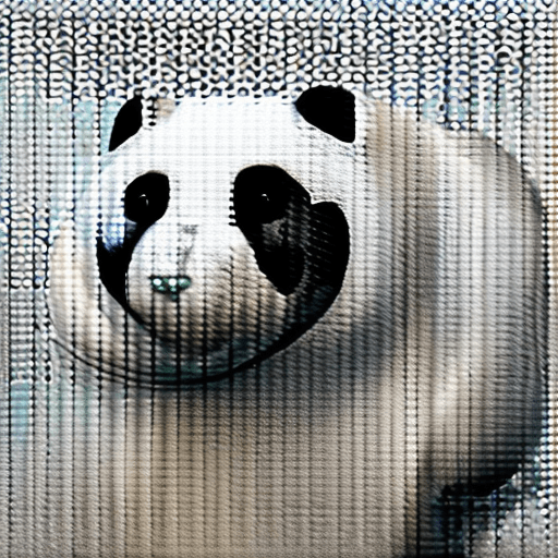 AI generated: Photo of a ultra realistic panda, dramatic light, pale sunrise, cinematic lighting, battered, low an...
