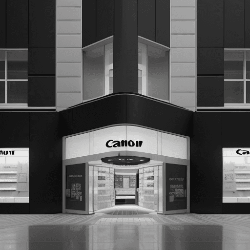 AI generated: photography, dynamic view, modernism mid-scale store facade design, Canon EOS 5D Mark IV, EF 24mm f/...