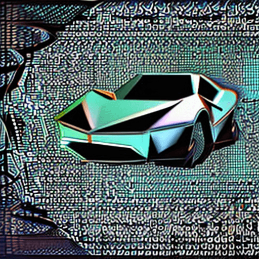 AI generated: low-poly style (glowing nepenthes inspired sport car in shape of nepenthes illuminated ), engine . l...