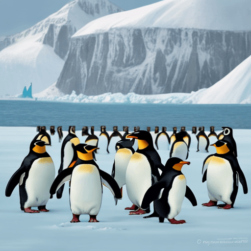 AI generated: penguins have taken over Ukraine