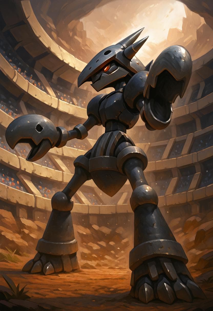Steeldier: Steel Soldier Ant | Aggron x Scizor (Pokemon) (Citron OC) [Illustrious]