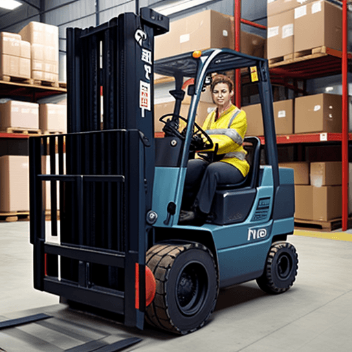 AI generated: forklift