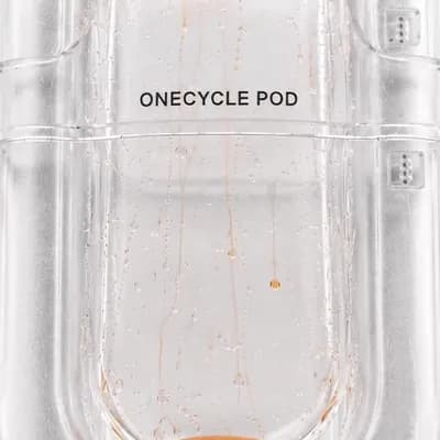 AI generated video: Create a refined animated product shot from the reference image of multiple transparent ONECYCLE POD...
