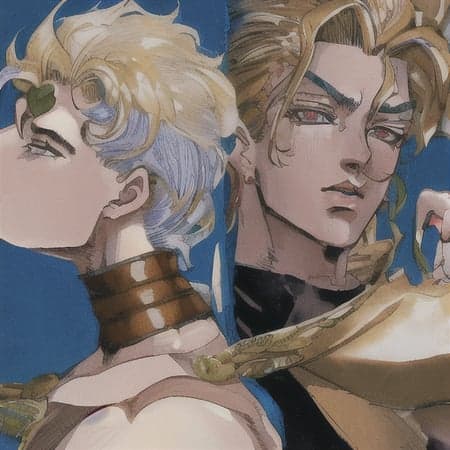 Hirohiko Araki JoJo cover art LORA