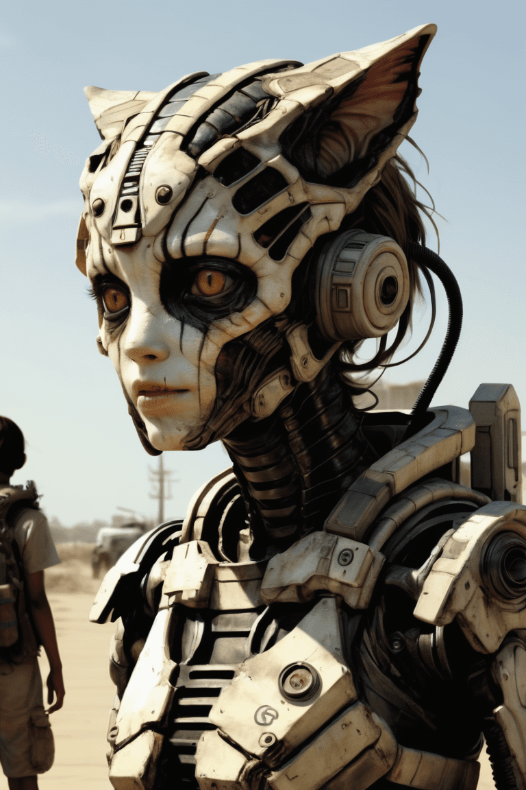 AI generated: nekogirl, neill blomkamp, district 9, Cinemascope