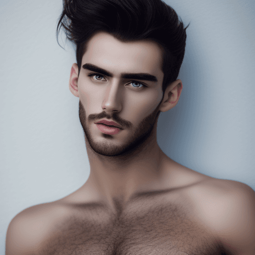 AI generated: photography taken by canon eos r5, stunning full body, nude, show penis, perfect penis, male, handso...