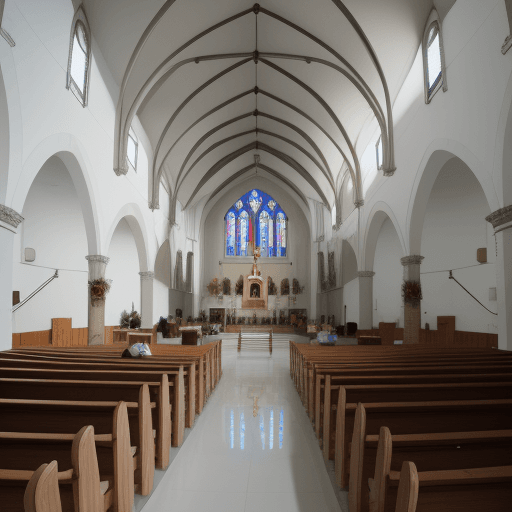 AI generated: Photo of IGLESIA EVANGELICACA MODERN