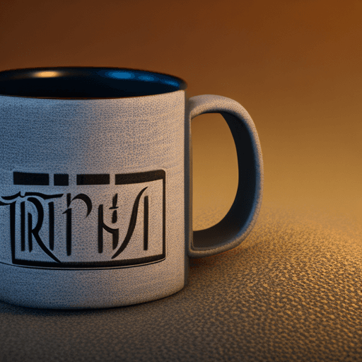 AI generated: a mug with text"DRGAON HESOYAM"octane render, 8k