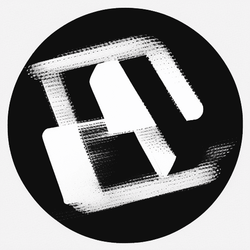 AI generated: letters SP vector logo, simple, black and white, Adobe illustrator