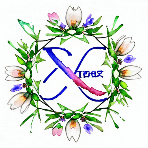 AI generated: create the russian letter "О" from spring flowers intertwined with each other, watercolor, on a whit...
